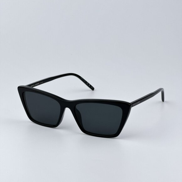 Saint Laurent Women BRAND NEW Sunglasses Black Square SL737 MICA THIN 001